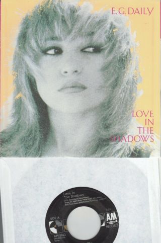 A & M Record & Sleeve E G Daily Love In The Shadows Minus