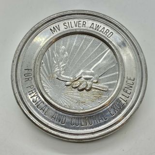 Vintage Seventh Day Adventist Youth Pathfinder Club " Mv Silver Award " Medal