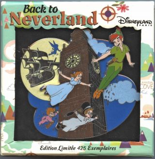 Disneyland Paris - Pte - Back To Neverland - Jumbo Big Ben Pin (peter Pan)