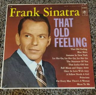 Frank Sinatra: That Old Feeling - 12 " Vinyl Record Lp 1956 Capitol Cl 902 Ex