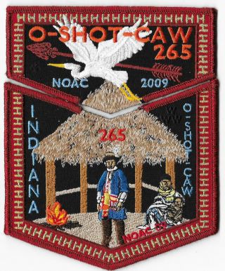 2009 Noac O - Shot - Caw Lodge 265 Two Piece Set Order Of The Arrow Boy Scouts Bsa