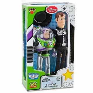 Disney Store Limited Edition 1 Of 6000 Talking Woody Buzz Lightyear Toy Story