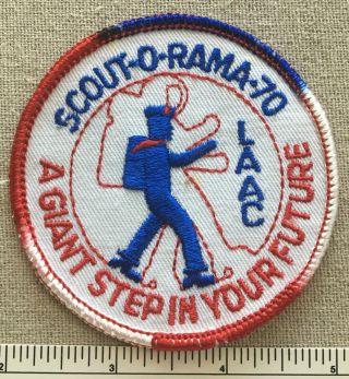 Vintage 1970 Los Angeles Area Council Boy Scout - O - Rama Patch Laac Scouts Camp Ca