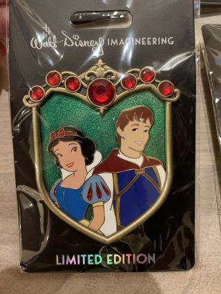 Disney Wdi Princess Snow White And The Prince Couples Crest Le 250 Pin