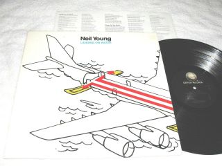 Neil Young " Landing On Water " 1986 Rock Lp,  Ex,  Vinyl,  Geffen
