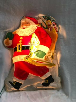 Rare 25.  5 " Vintage Noma Glo - Lite Santa Claus Blow Mold 1950 