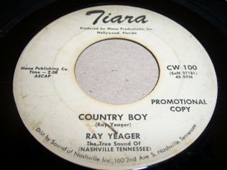 Ray Yeager - Country Boy / Empty Bottle - Promo 