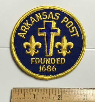 Arkansas Post National Memorial Great Cross French Trading Post Souvenir Patch