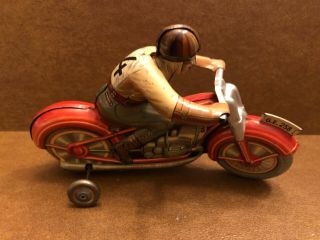 Vintage Technofix (germany - Us Zone) Wind - Up G.  E.  258 Motorcycle