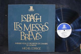 Michel Corboz,  J.  S.  Bach Les Messes Brèves French Box 3 Lps Erato 70805/7
