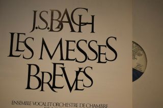 Michel CORBOZ,  J.  S.  BACH Les Messes brèves French box 3 LPs ERATO 70805/7 3