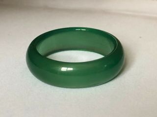 Vintage Chinese Carved Natural Green Jade Jadeite Fine Jewellery Ring Gift B