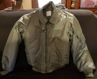 Vintage Cwu - 45/p Flyers Jacket Cold Weather Mil - J - 83388e Propper Size Medium
