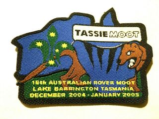 Australia.  16th National Rover Scout Moot,  Tasmania.  2004/05.  Tassie Moot Badge.