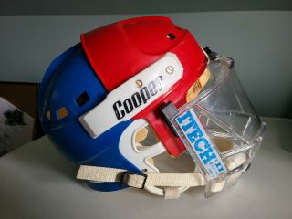 Cooper Sk 2000 L 3 - Color Vintage Ice Hockey Helmet,  Itech Ii Face Mask