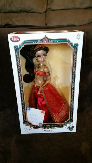 Disney Store Red Slave Jasmine Limited Edition 17 " Doll Le 500 2015 D23