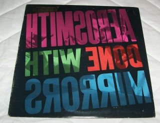 Aerosmith Done With Mirrors 1985 Promo Vinyl Lp Nm Fan Club Insert