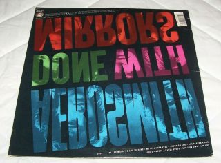 AEROSMITH Done With Mirrors 1985 PROMO Vinyl LP NM fan club insert 2