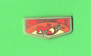 Boy Scout Oa 57 Kuwewanik Lodge Flap Hat Pin