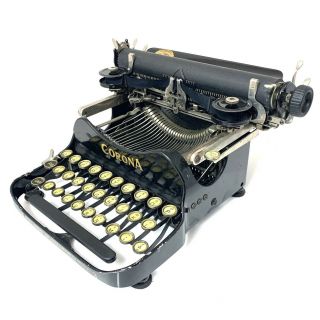 1917 Corona No.  3 Typewriter Schreibmaschine Machine A Ecrire 打字机 Antique Vtg