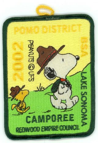 Snoopy & Woodstock Bsa Camporee Patch 2002