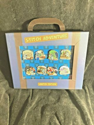 Disney Stitch Adventure Pin Set 8 Pins Le 300
