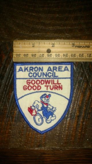 Great Trail Council (oh) Goodwill Good Turn Pocket Patch Bsa Akron Area Council