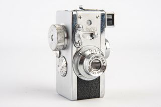 Vintage Steky Model Ii Subminiature 16mm Film Spy Camera With 25mm Lens V17