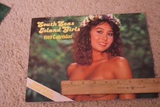 1989 South Seas Island Girls Calendar Sexy Vintage Island Ladies Exotic Women