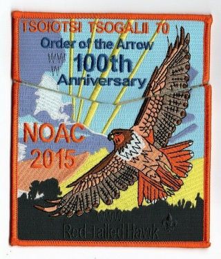 Boy Scout Oa 70 Tsoiotsi Tsogalii Lodge 2015 100th Anniversary Red Tailed Hawk