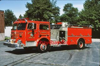 Fire Apparatus Slide,  Engine 3,  Montville / Ct,  1972 Maxim / 1986 Gowans - Knight