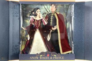 Disney Store Snow White & Prince Doll Set 17  Limited Edition Platinum Le 650