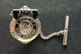Vintage West Virginia State Police Tie Tack Wv Troopers
