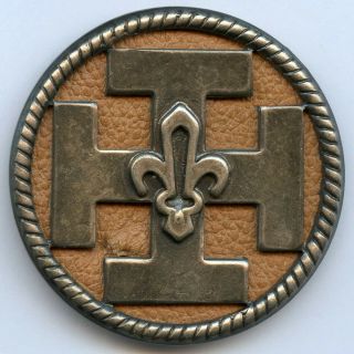 France French Boy Scout Vintage Large Cap Badge