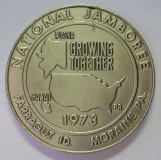 Vintage 1973 Boy Scouts Of America National Jamboree Challenge Coin - Token
