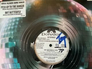 Gregg Diamond Bionic Boogie “hot Butterfly” 12” 1978 Polydor Disco Remix Promo