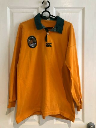 Vintage Wallaby Jumper,  Size Large.  Australian Rugby Union Jersey.  Canterbury