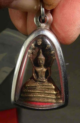 Vintage Thai Buddha Amulet Phra Nakprok Ayutthaya,  Change Bad Luck To Good Luck,