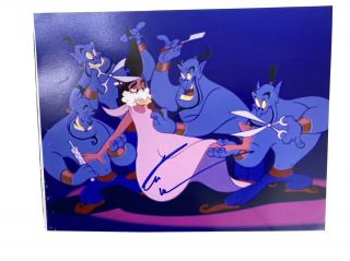 Robin Williams “genie” Aladdin Disney - Signed 11x14 Photo Movie Still
