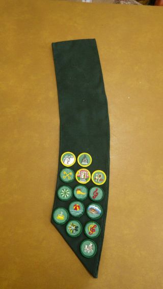 Vintage Girl Scout Sash Noark Council Troop 153