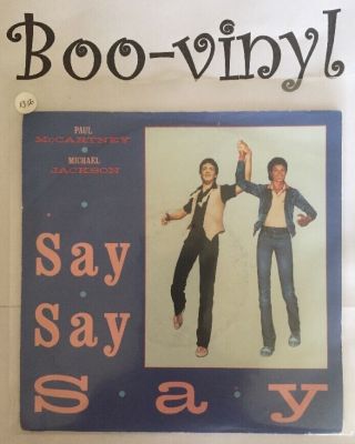 Paul Mccartney & Michael Jackson - Say Say Say - 1983 - Parlophone - 7 " P/s Ex