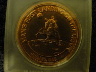 Apollo 11 Moon Landing Commemorative Coin With Protective Case