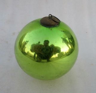 Vintage Old Green Glass 4.  25 