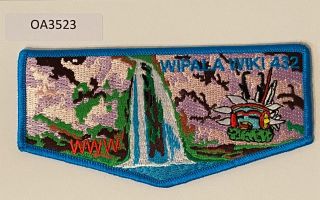 Boy Scout Oa 432 Wipala Wiki Lodge Blue Border Flap