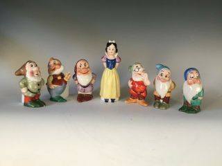 Snow White And The Seven Dwarfs Toothbrush Holders 1930 