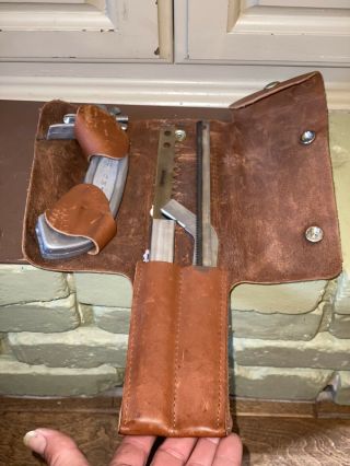 Vintage Wyoming Saw I Leather Case