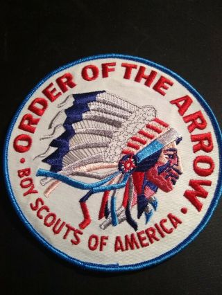 Vintage Chief Design Order Of The Arrow Boy Scout Bsa Jacket Back Patch 1