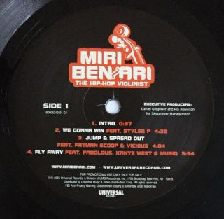 Miri Ben - Ari ‎– The Hip - Hop Violinist (vinyl 2005)