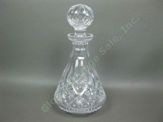 Vintage Waterford Crystal Lismore Roly Poly Old Fashioned Glass Liquor Decanter