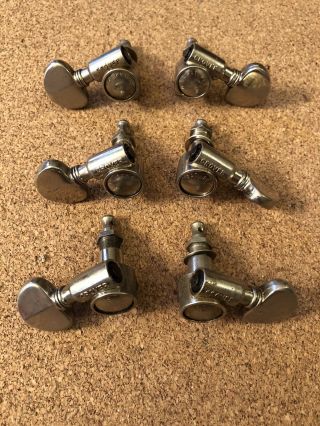 Vintage Grover Rotomatic Tuners For Martin D - 28 Guitar Set 6 Ca 1960s Nickel Vgc